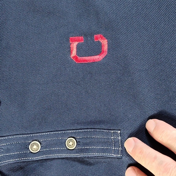 MLB Tommy Bahama Cleveland Indians Mens Polo Like New - Picture 7 of 10